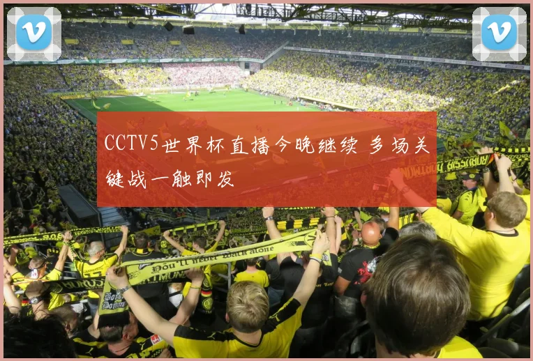 CCTV5世界杯直播今晚继续 多场关键战一触即发